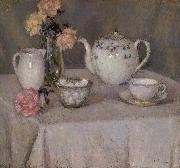 Le Sidaner Henri Tasse de the 1938 oil on canvas